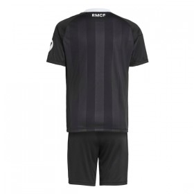 Real Madrid Brankářské Černá 2025-26 - Dětské Fotbalové Dresy (S/S)